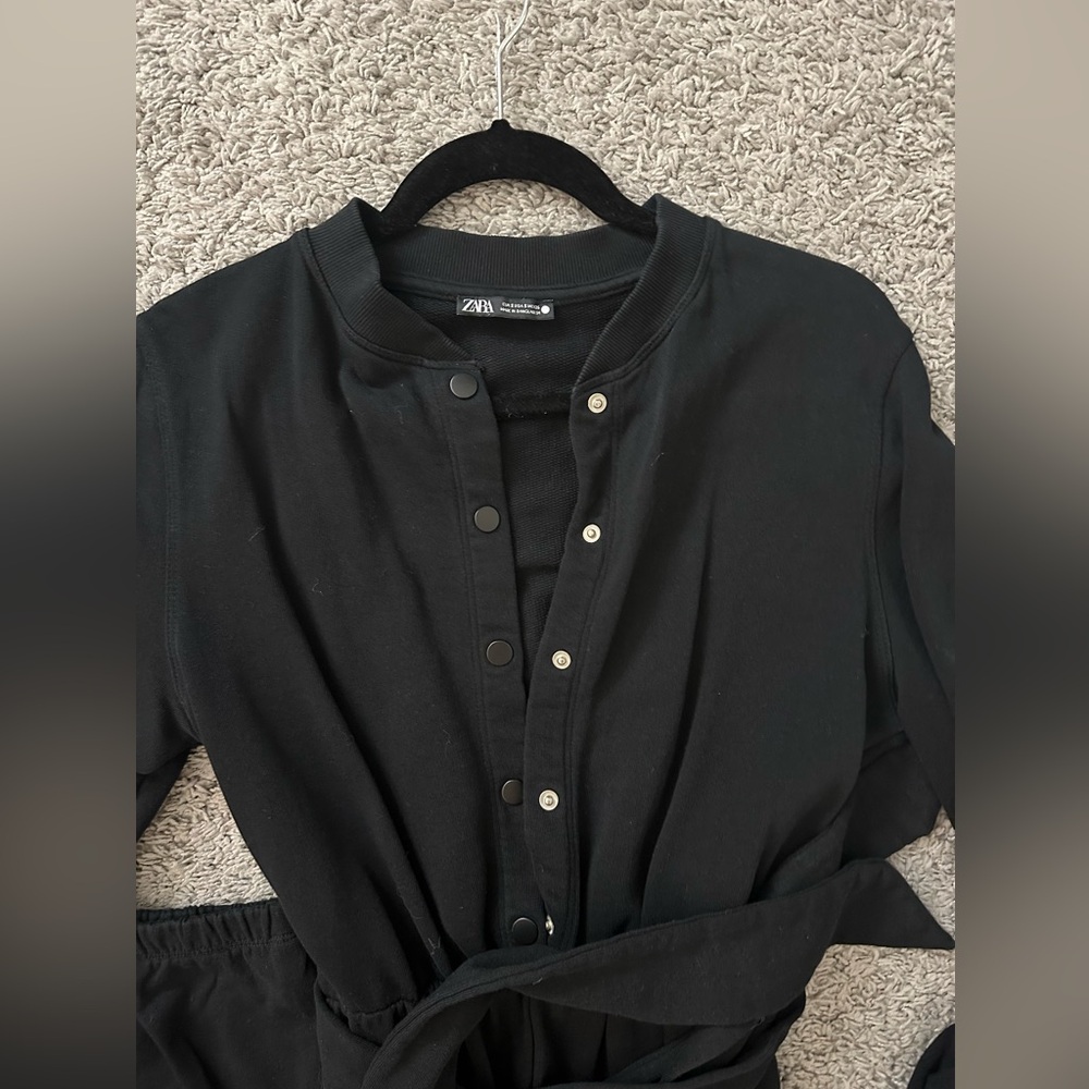 Zara Knit Jumpsuit with Tie